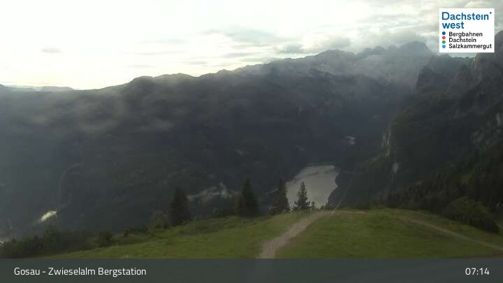 Archiv Foto Webcam Gosau: Zwieselalm Panorama Jet