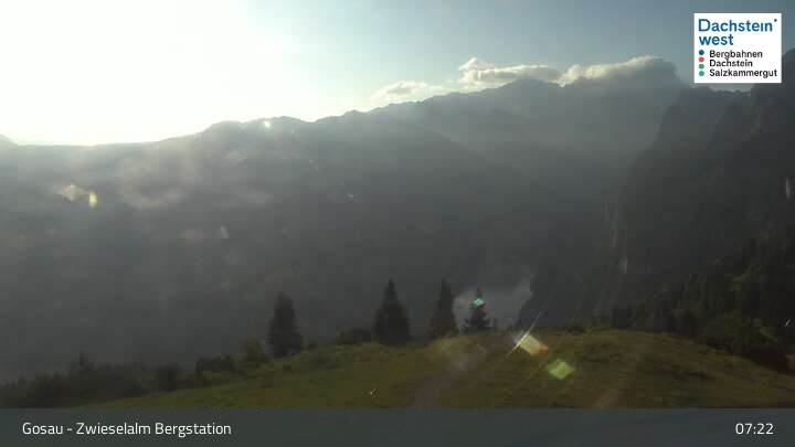 Archiv Foto Webcam Gosau: Zwieselalm Panorama Jet