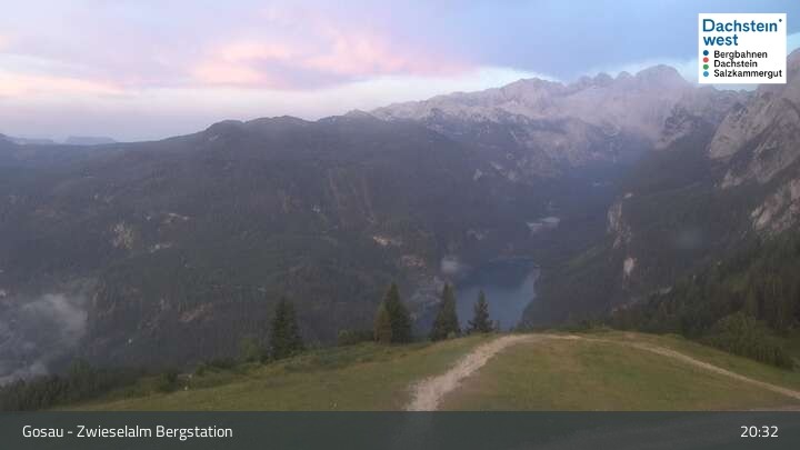 Archiv Foto Webcam Gosau: Zwieselalm Panorama Jet