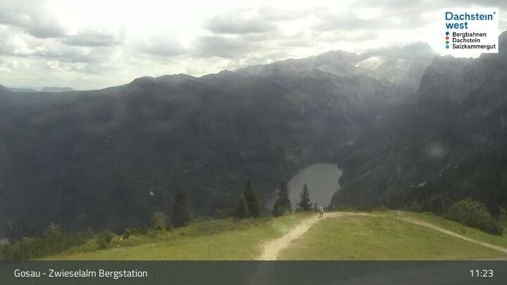 Archiv Foto Webcam Gosau: Zwieselalm Panorama Jet