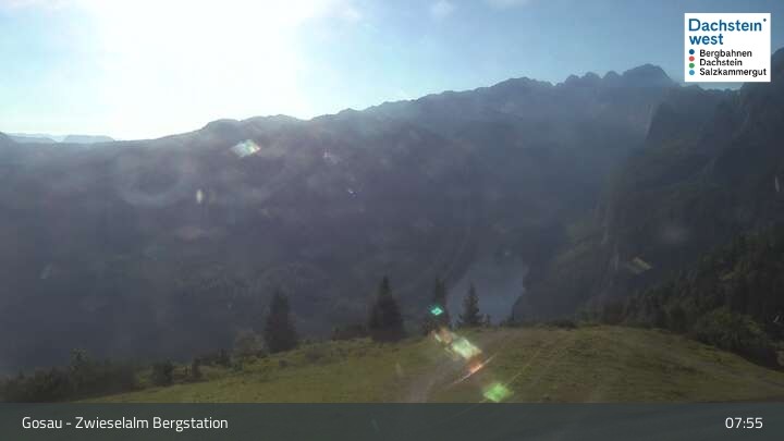 Archiv Foto Webcam Gosau: Zwieselalm Panorama Jet