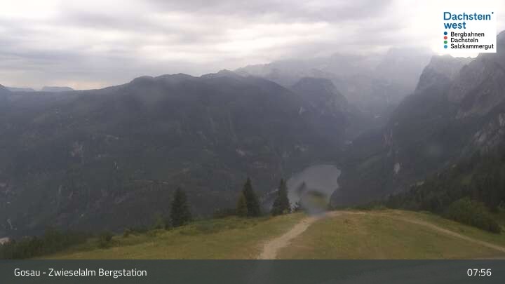 Archiv Foto Webcam Gosau: Zwieselalm Panorama Jet