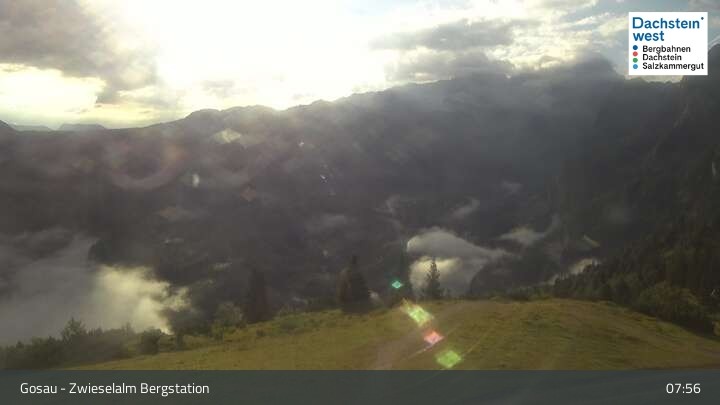 Archiv Foto Webcam Gosau: Zwieselalm Panorama Jet