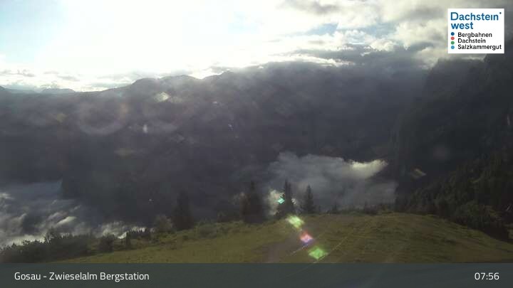 Archiv Foto Webcam Gosau: Zwieselalm Panorama Jet