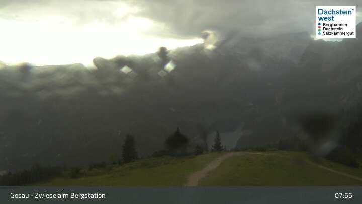 Archiv Foto Webcam Gosau: Zwieselalm Panorama Jet