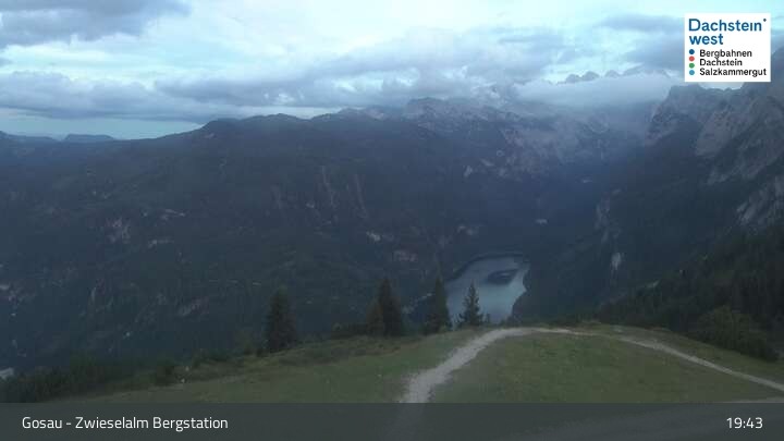 Archiv Foto Webcam Gosau: Zwieselalm Panorama Jet