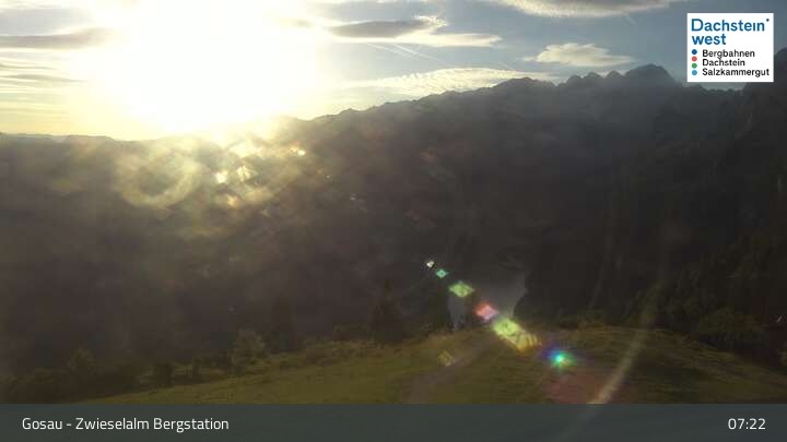Archiv Foto Webcam Gosau: Zwieselalm Panorama Jet