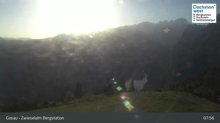 Archiv Foto Webcam Gosau: Zwieselalm Panorama Jet
