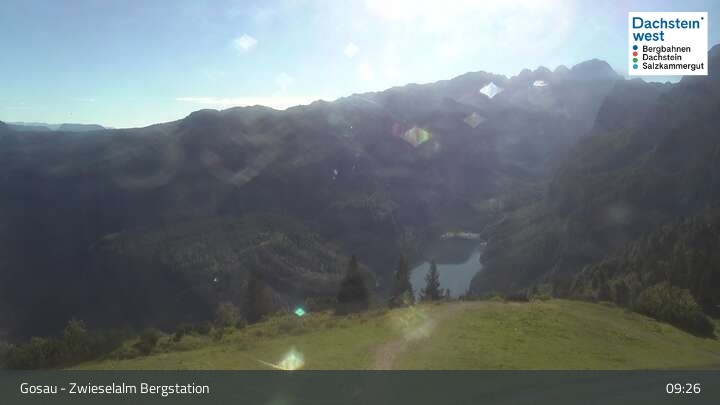 Archiv Foto Webcam Gosau: Zwieselalm Panorama Jet