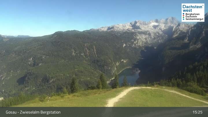 Archiv Foto Webcam Gosau: Zwieselalm Panorama Jet