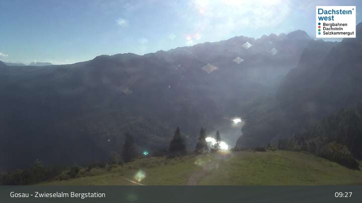Archiv Foto Webcam Gosau: Zwieselalm Panorama Jet