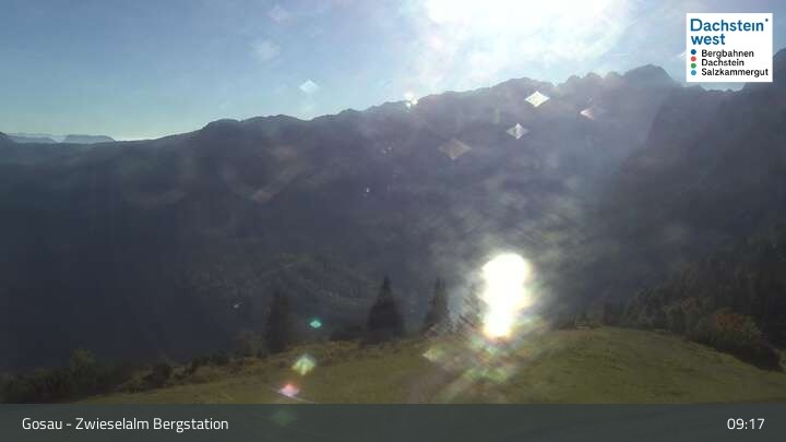 Archiv Foto Webcam Gosau: Zwieselalm Panorama Jet