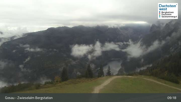 Archived image Webcam Gosau: Top station Panorama Jet Zwieselalm