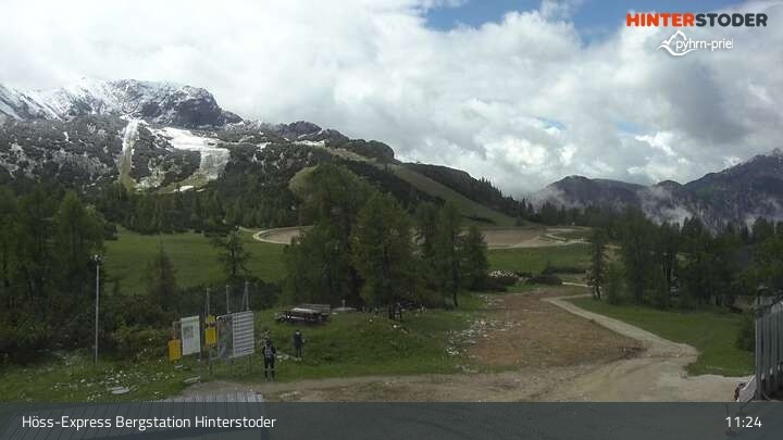 Archiv Foto Webcam Hinterstoder Höss-Express Bergstation