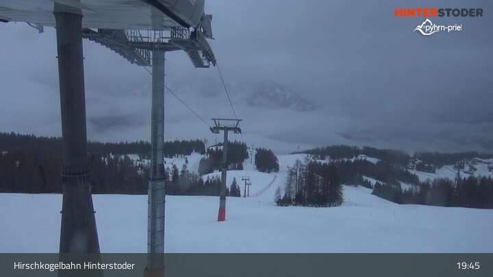 Archived image Webcam Hinterstoder Hirschkogelbahn Top Station