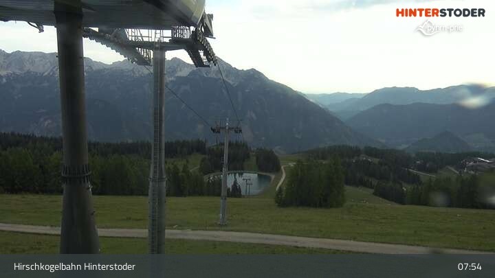 Archiv Foto Webcam Hinterstoder Bergstation Hirschkogelbahn