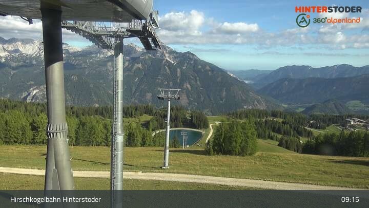 Archiv Foto Webcam Hinterstoder Bergstation Hirschkogelbahn
