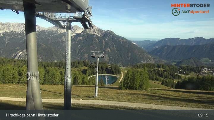 Archiv Foto Webcam Hinterstoder Bergstation Hirschkogelbahn