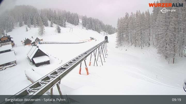 Archiv Foto Webcam Spital am Pyhrn - Bergstation Wurzeralm
