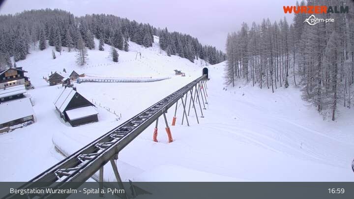 Archiv Foto Webcam Spital am Pyhrn - Bergstation Wurzeralm