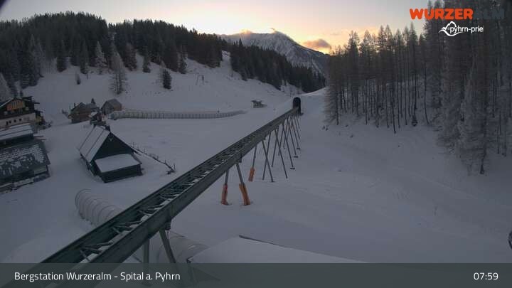 Archiv Foto Webcam Spital am Pyhrn - Bergstation Wurzeralm