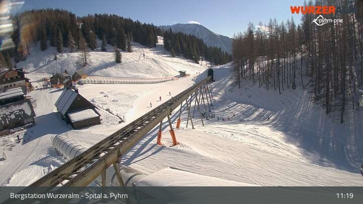 Archiv Foto Webcam Spital am Pyhrn - Bergstation Wurzeralm