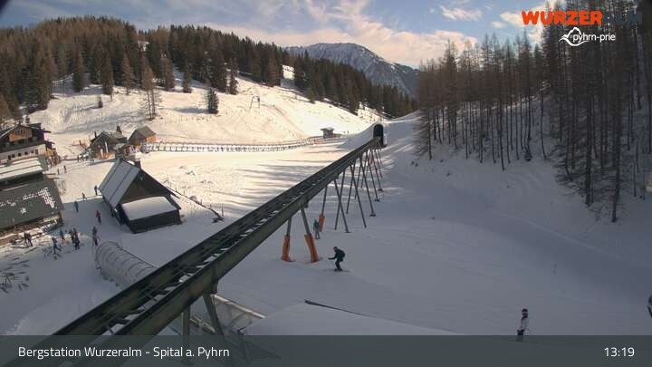 Archiv Foto Webcam Spital am Pyhrn - Bergstation Wurzeralm