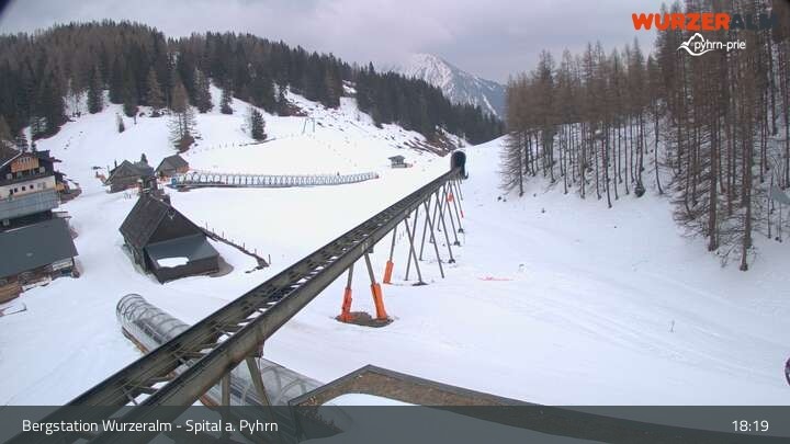 Archiv Foto Webcam Spital am Pyhrn - Bergstation Wurzeralm