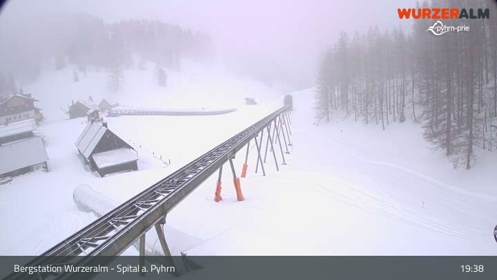 Archiv Foto Webcam Spital am Pyhrn - Bergstation Wurzeralm