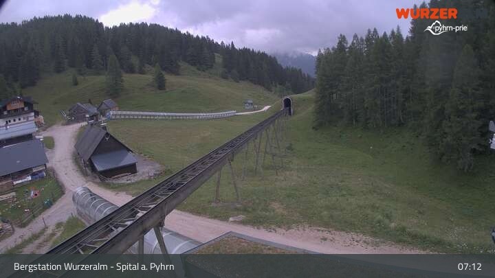 Archiv Foto Webcam Spital am Pyhrn - Bergstation Wurzeralm