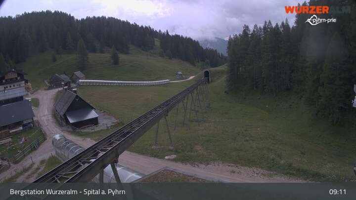 Archiv Foto Webcam Spital am Pyhrn - Bergstation Wurzeralm