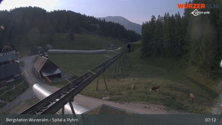 Archiv Foto Webcam Spital am Pyhrn - Bergstation Wurzeralm