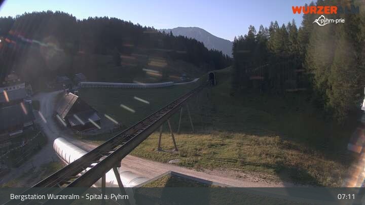 Archiv Foto Webcam Spital am Pyhrn - Bergstation Wurzeralm