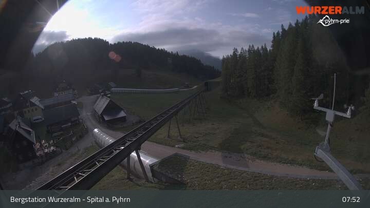 Archiv Foto Webcam Spital am Pyhrn - Bergstation Wurzeralm