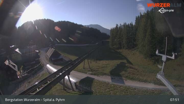 Archiv Foto Webcam Spital am Pyhrn - Bergstation Wurzeralm