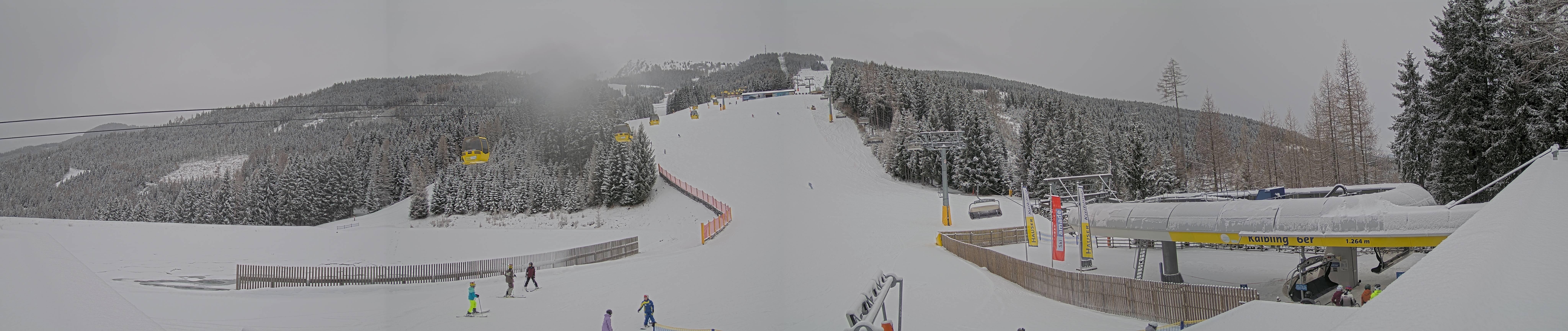 Archiv Foto Webcam Hauser Kaibling: Talstation Kaibling 6er