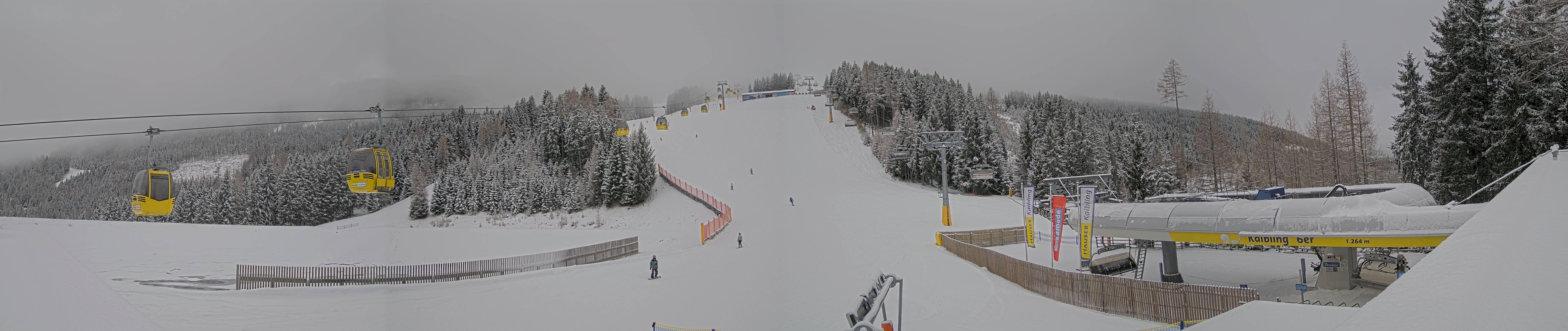 Archiv Foto Webcam Hauser Kaibling: Talstation Kaibling 6er