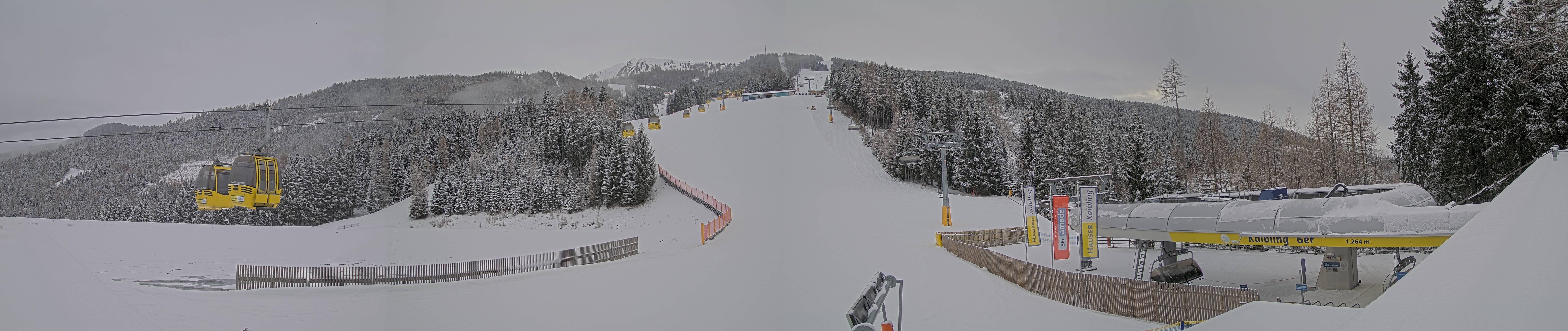 Archiv Foto Webcam Hauser Kaibling: Talstation Kaibling 6er