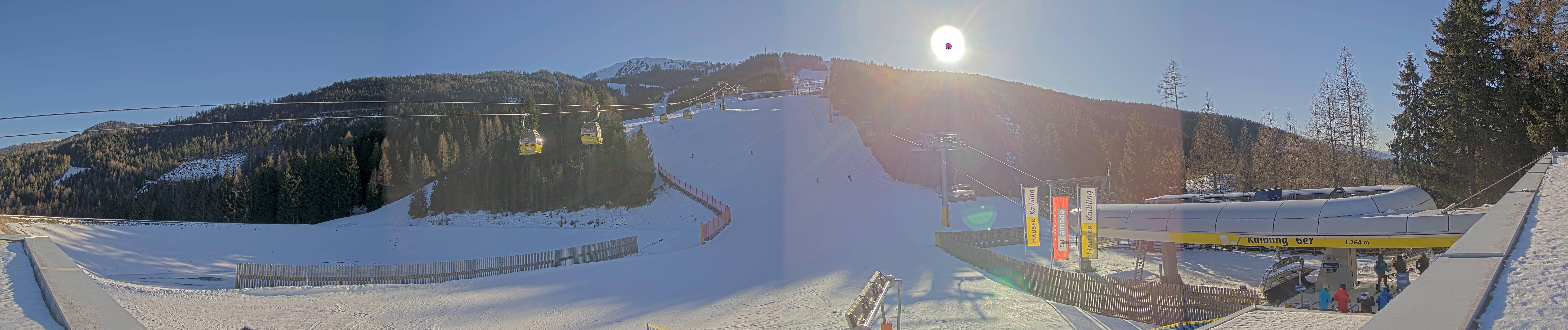 Archiv Foto Webcam Hauser Kaibling: Talstation Kaibling 6er