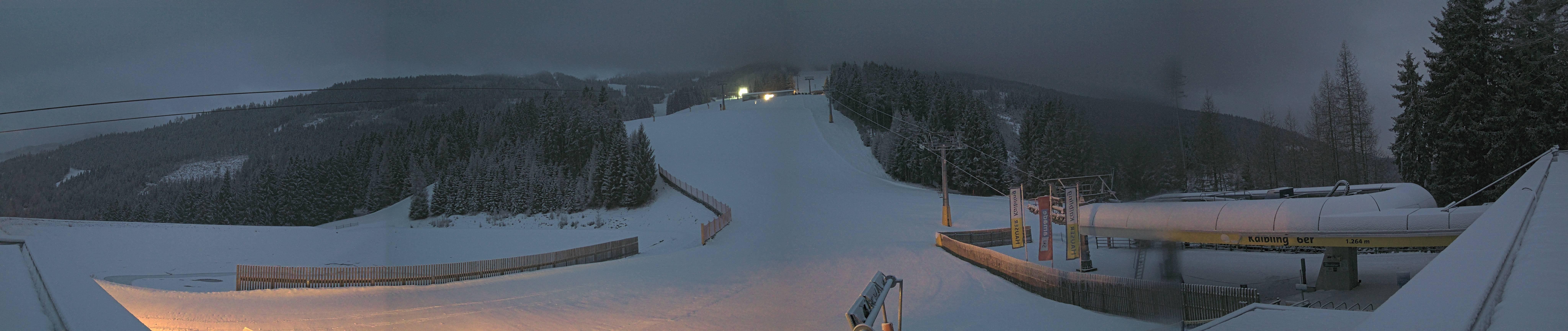 Archiv Foto Webcam Hauser Kaibling: Talstation Kaibling 6er