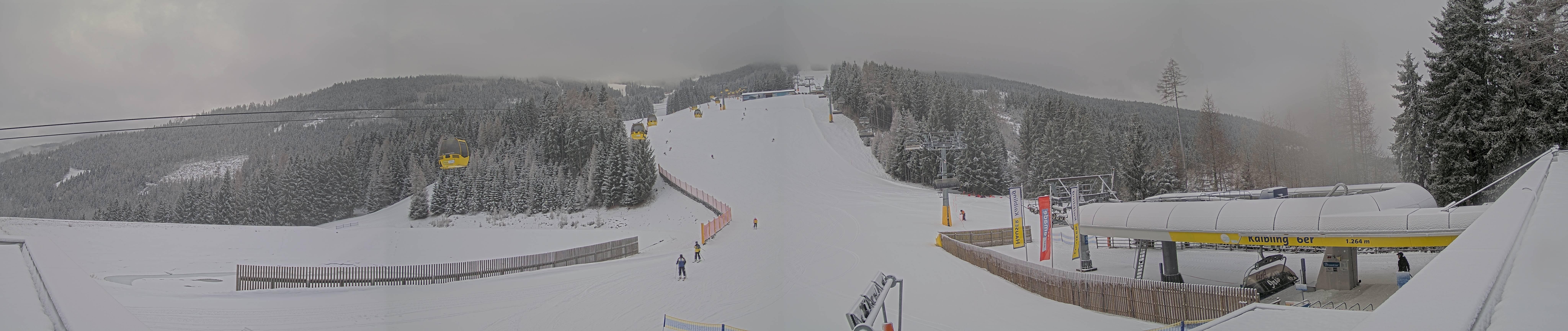 Archiv Foto Webcam Hauser Kaibling: Talstation Kaibling 6er