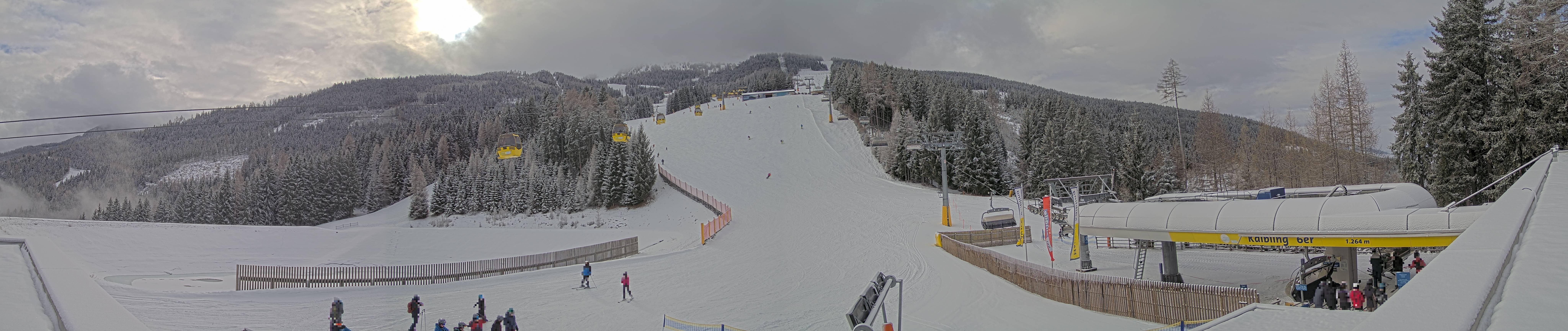 Archiv Foto Webcam Hauser Kaibling: Talstation Kaibling 6er