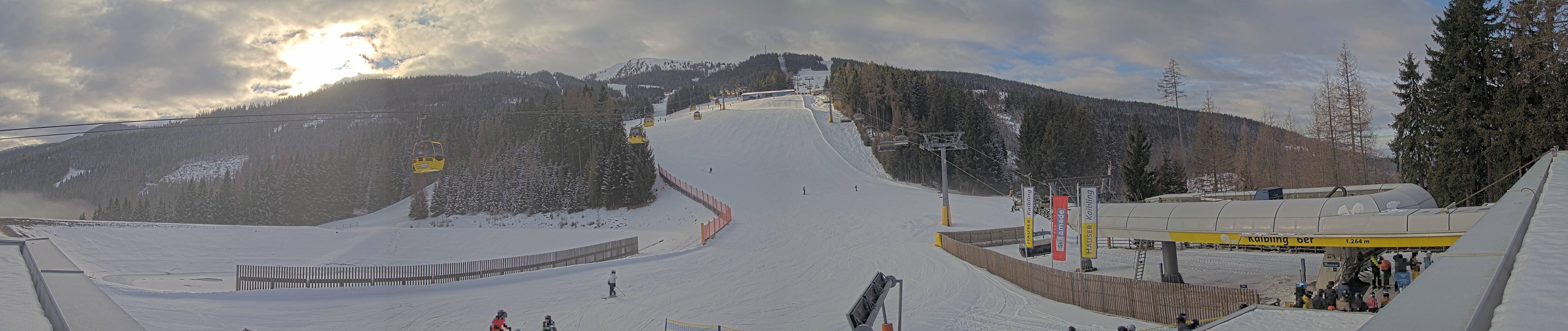 Archiv Foto Webcam Hauser Kaibling: Talstation Kaibling 6er