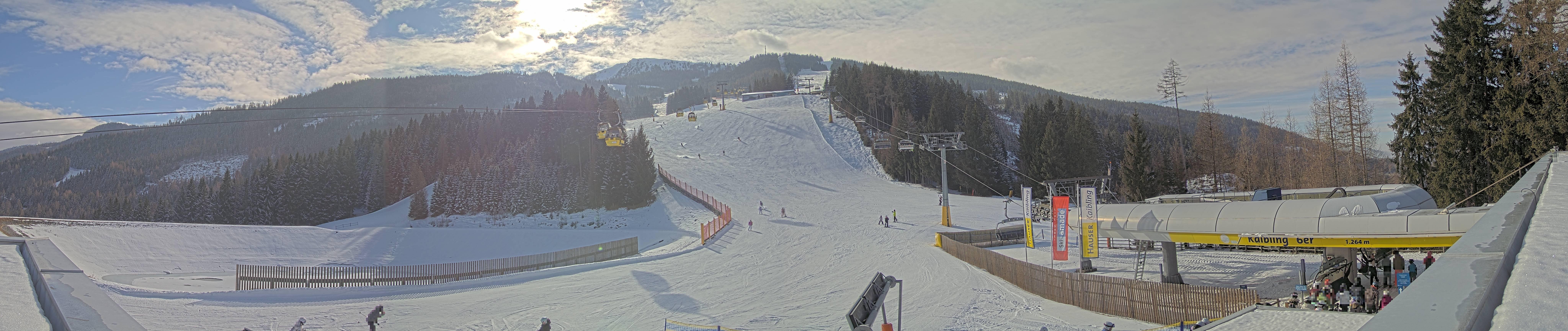 Archiv Foto Webcam Hauser Kaibling: Talstation Kaibling 6er