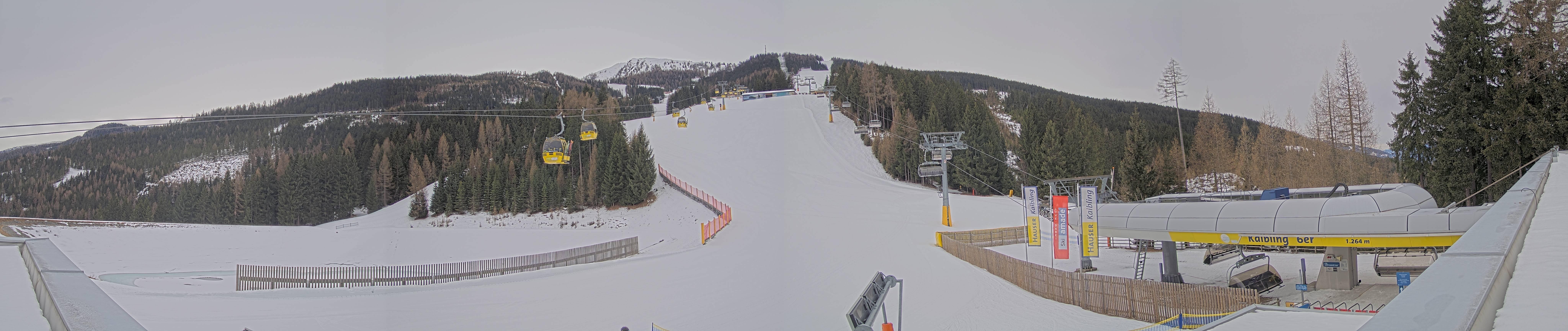 Archiv Foto Webcam Hauser Kaibling: Talstation Kaibling 6er