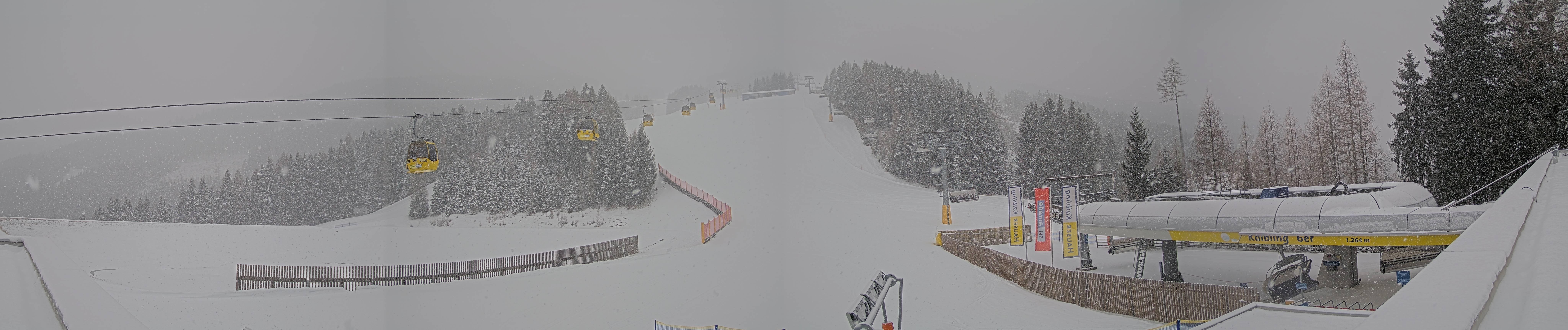 Archiv Foto Webcam Hauser Kaibling: Talstation Kaibling 6er