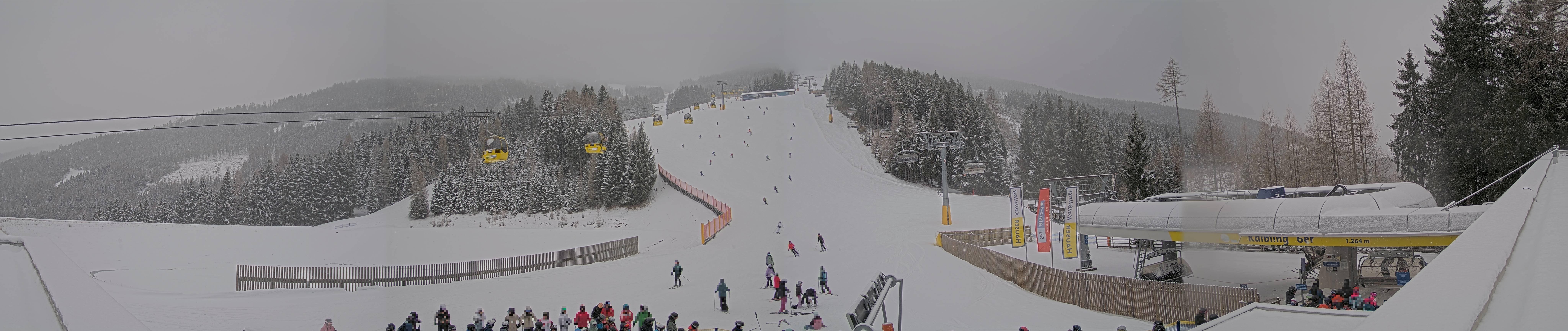 Archiv Foto Webcam Hauser Kaibling: Talstation Kaibling 6er