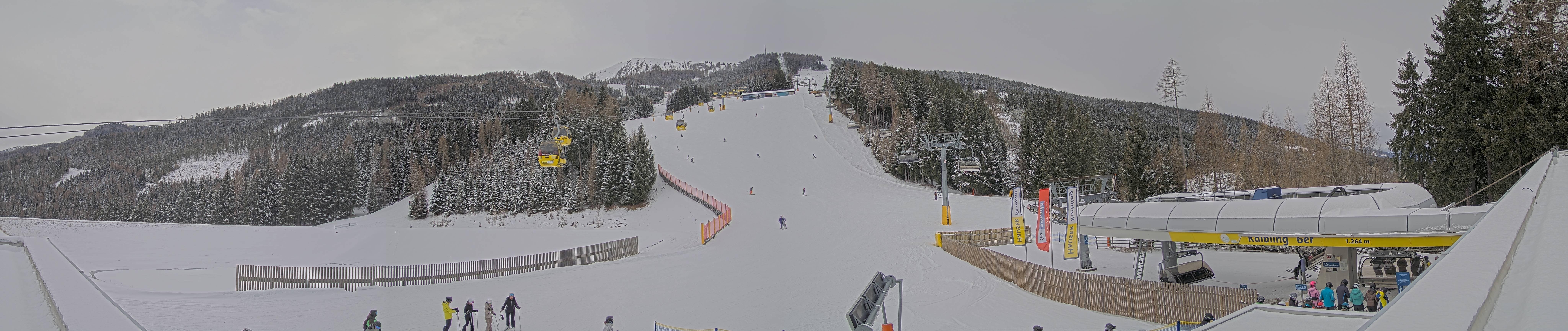 Archiv Foto Webcam Hauser Kaibling: Talstation Kaibling 6er