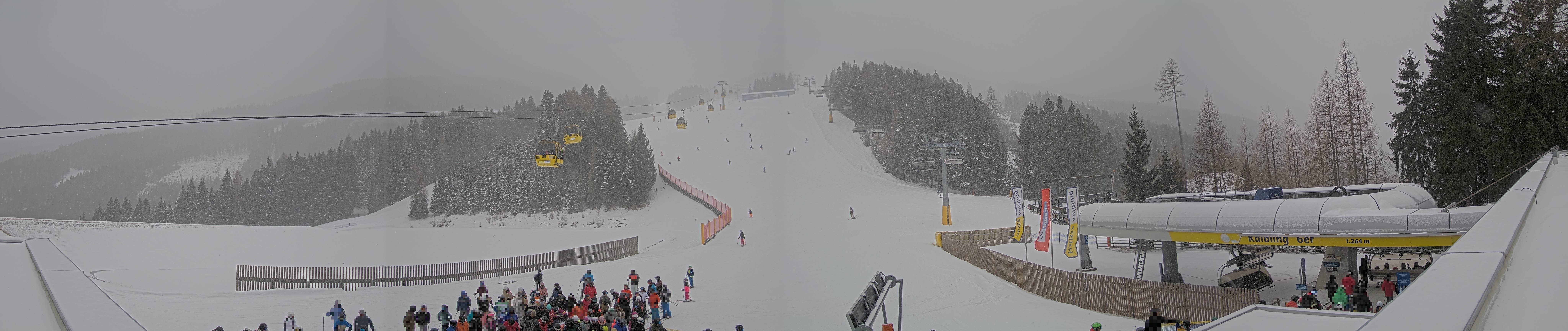 Archiv Foto Webcam Hauser Kaibling: Talstation Kaibling 6er