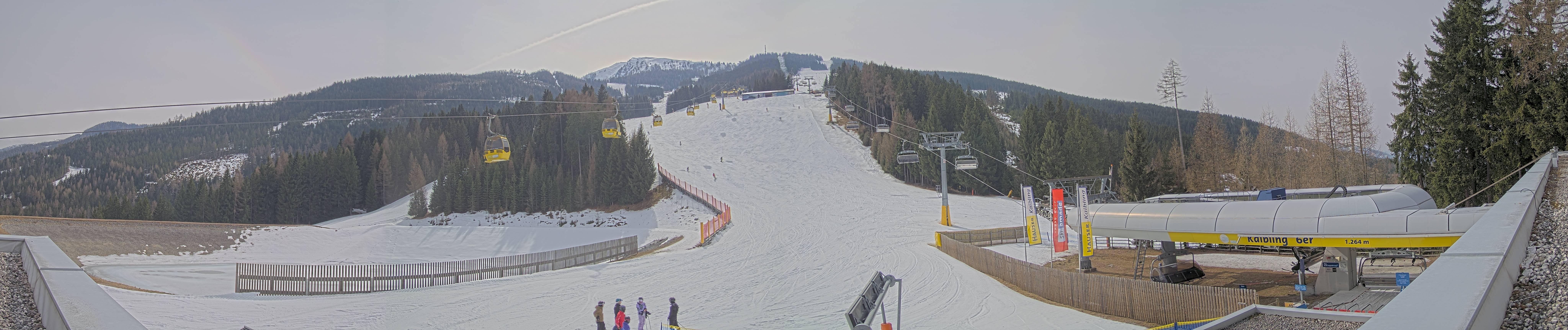 Archiv Foto Webcam Hauser Kaibling: Talstation Kaibling 6er